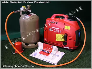 Honda eu10i-Gasgenerator- gasbetrieb mobil