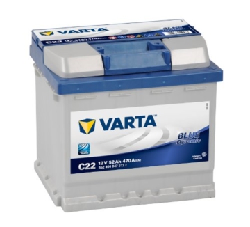 Varta Starterbatterie mit spezial Transportverpackung und Auslaufschutz-Stopfen