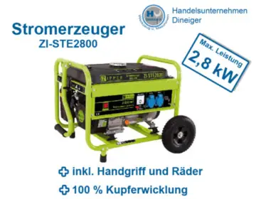 Zipper Stromerzeuger ZI - STE2800 2,5 kW