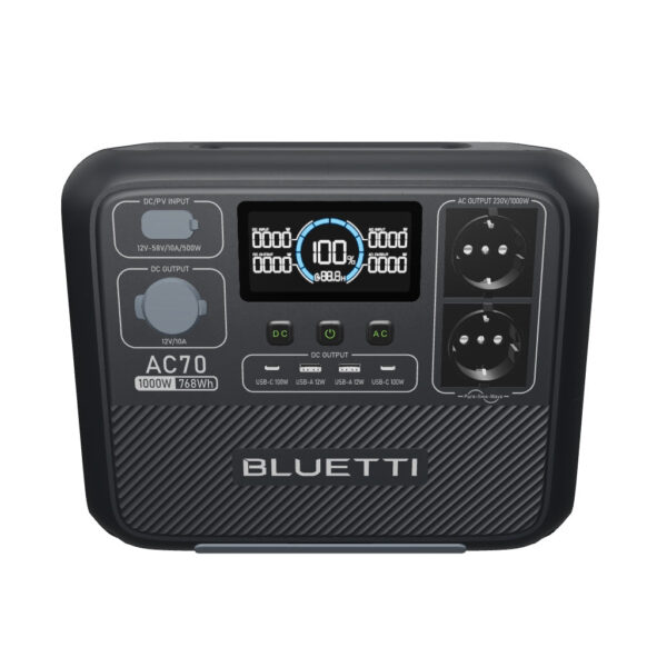 BLUETTI AC70 Tragbare Powerstation | 1000 W 768 Wh