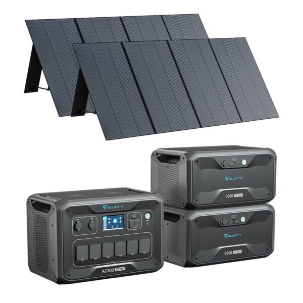 BLUETTI AC300 + 2*B300 + 2*PV350 Stromaggregat Solar