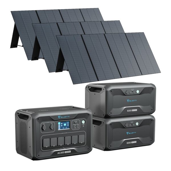 BLUETTI AC300 + 2*B300 + 3*PV350 Stromaggregat Solar