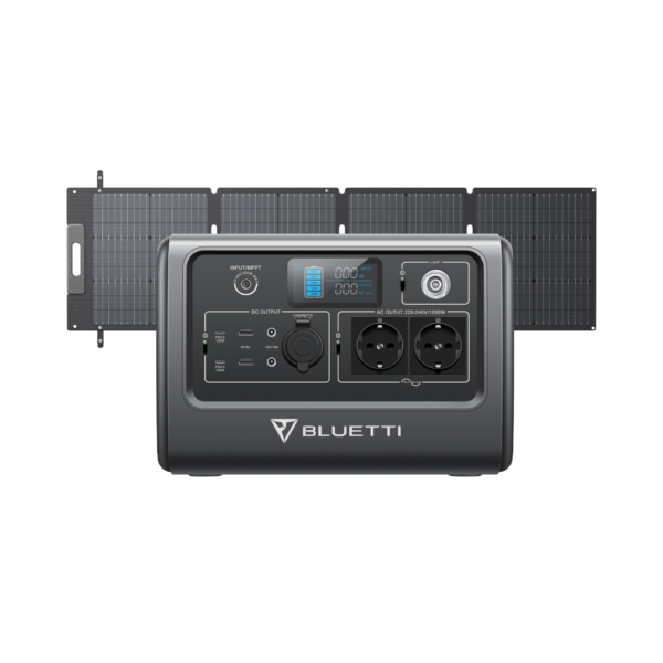 BLUETTI EB70 + SP120L Stromgenerator